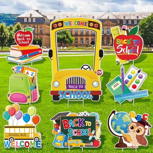 8 Pcs Back to School Yard Signs, Back to School...