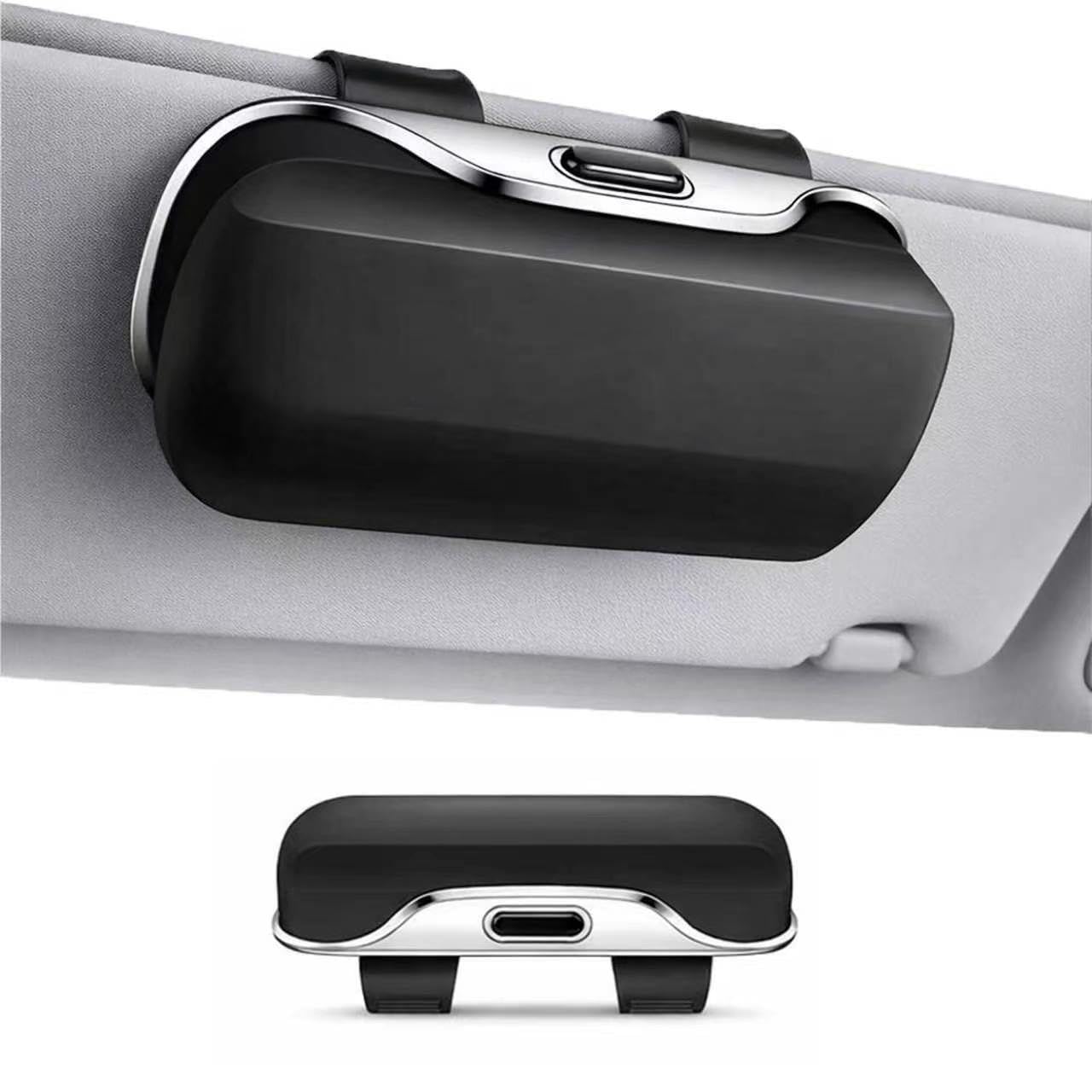 Tryagat Car Roof Sunglasses Holder Box for Nissan X-Trail T33 Qashqai J12 Ariya e-Power 2024, Auto Interior Sun Visor Storage Clip Organizer Case Protective Sturdy Practical