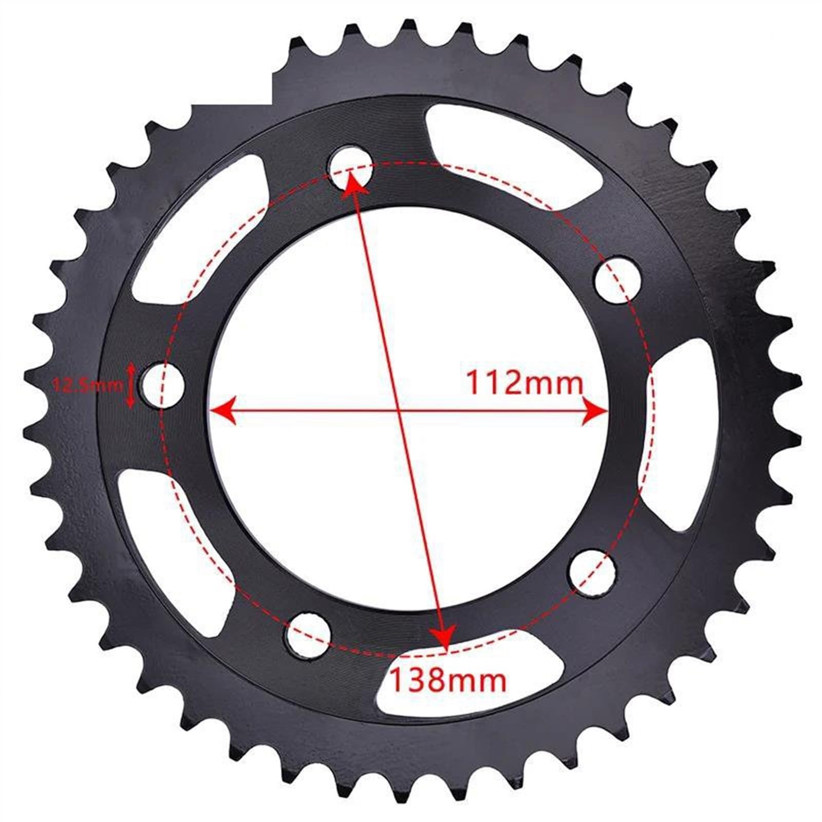 Pieza de piñón para Honda Road CB600 F-W/X/Y/1/2/3/4/5/6 Hornet PC34/36 1998-2006 2005 2004 2003 2002 2001 2000 1999 525 42T Piñón Trasero