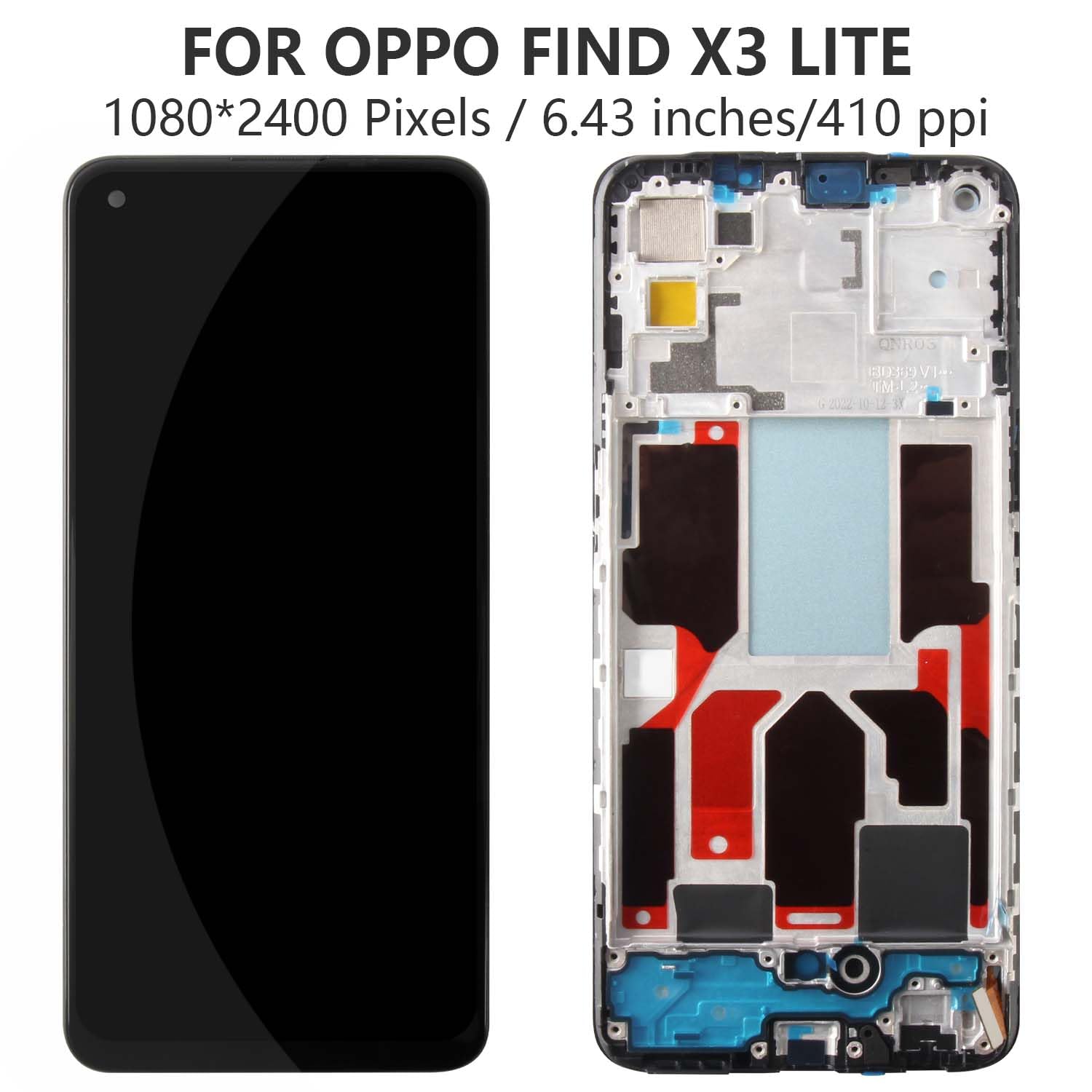 Digitalizzatore Touch Schermo LCD Per Oppo Find X3 Lite 5G/Reno5 5G ...
