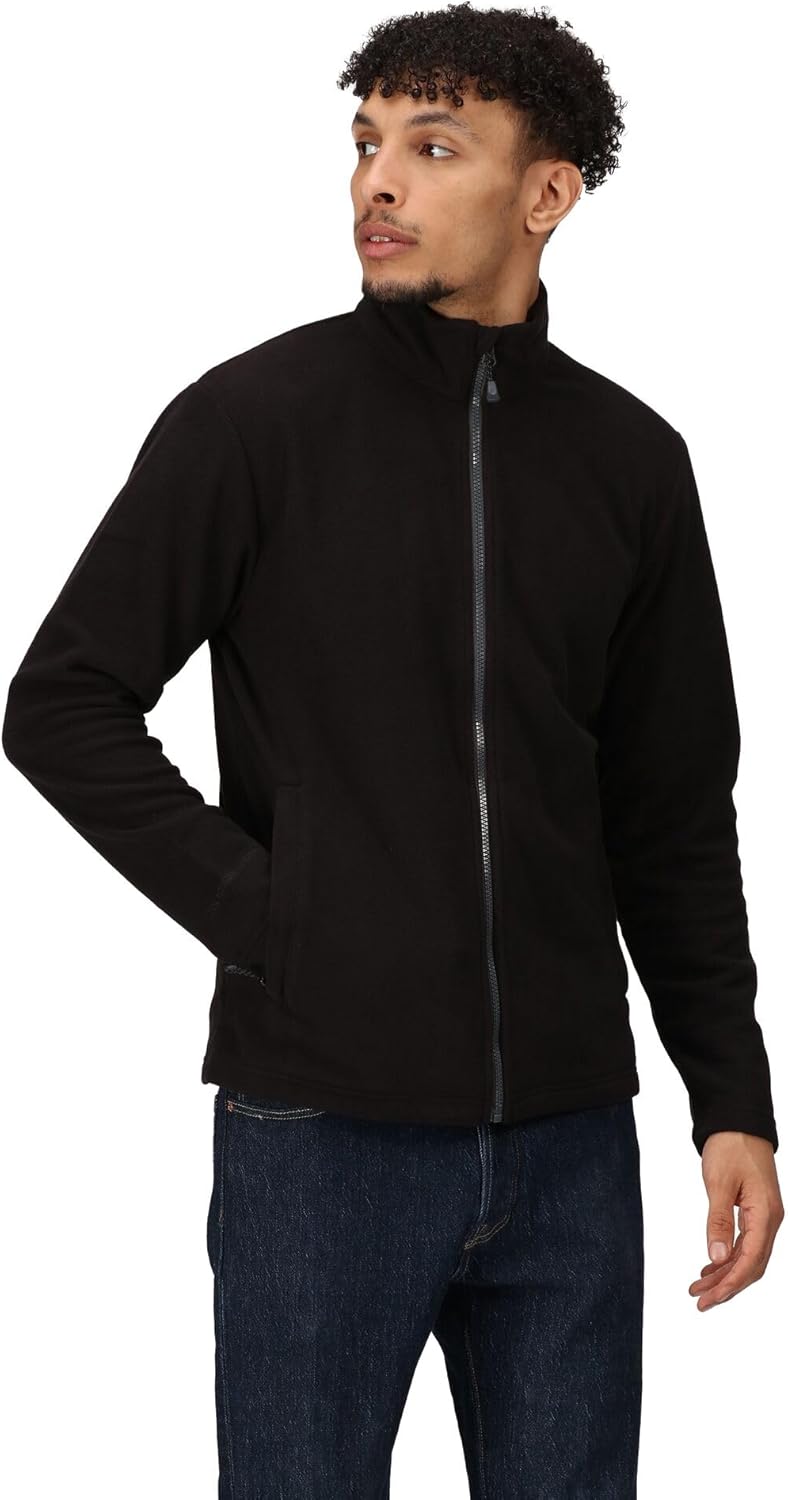 Regatta Mens Honestly Made Fleece Jacket (L) (Black)