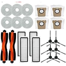 Hepa Filter Dust Bags Mop Cloth Accessories Compatible with Xiaomi Mijia Omni M30 D102 Vacuum Cleaner Parts Roller Side Brush ReplacementSet12