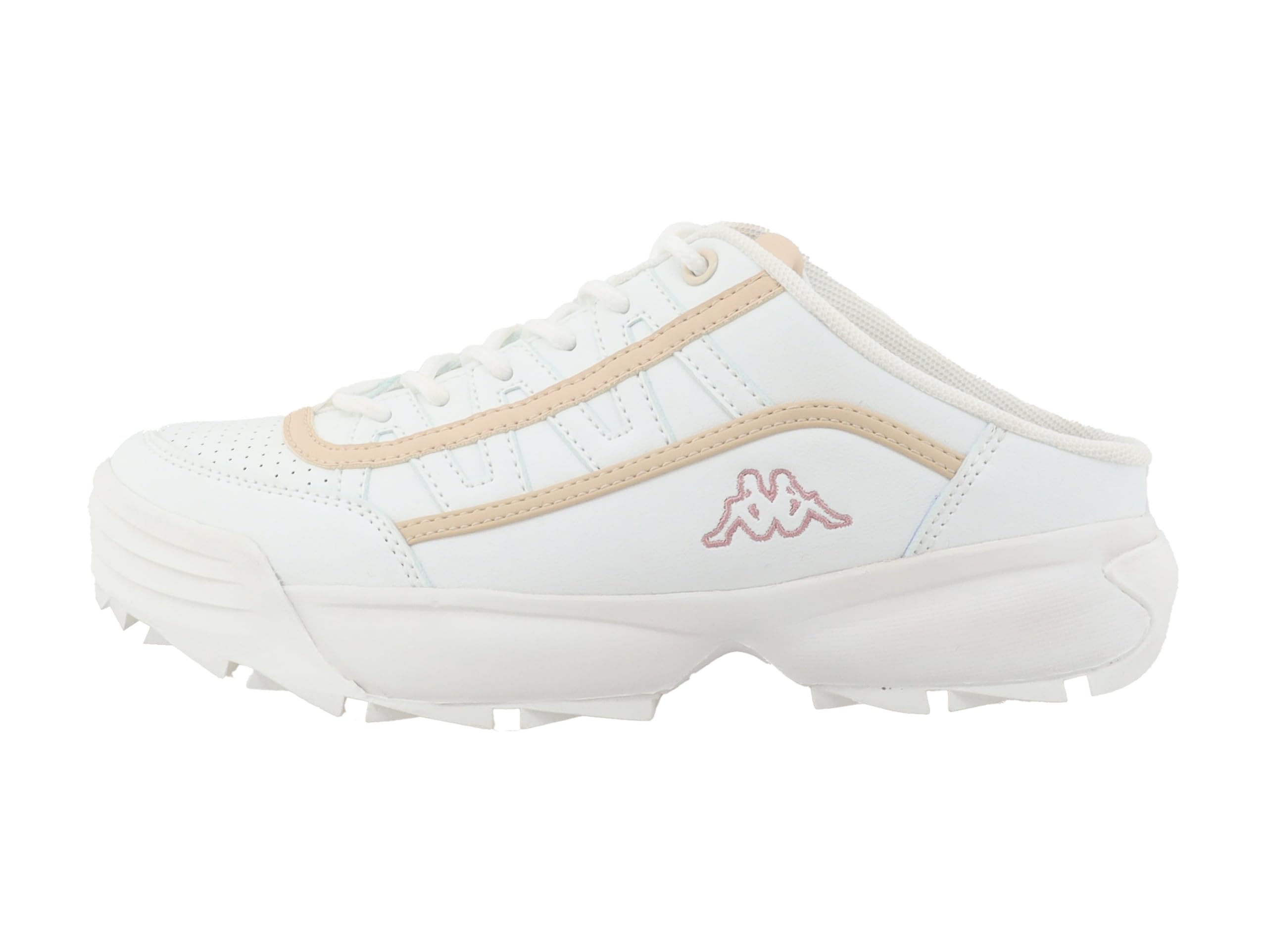 Supremo - Kappa Women's 95K0362003 Trainers, White-Beige, 38 EU, White Beige, 6 UK