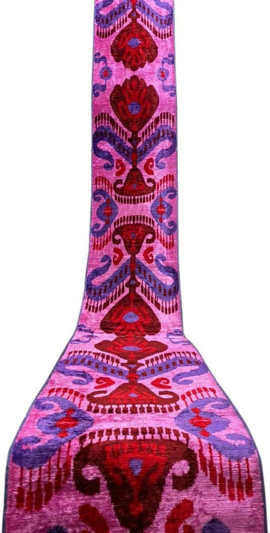 Hand-Dyed Uzbek Bakhmal, Handmade Velvet Ikat Fabric, Home Decor, Design Fabric, Handvowen Ikat, Hand Dyed Ikat, by The Yard, Uzbek Fabric