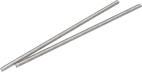 uxcell 2pcs M5 x 5.906 in varilla totalmente roscada acero inoxidable rosca mano derecha hilos