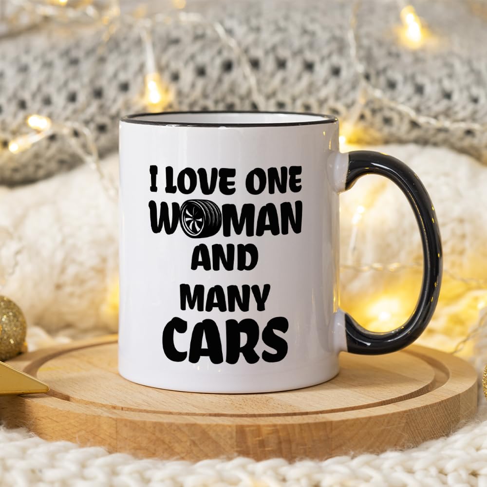 Funny Gifts for Car Lover, Car Guy Coffee Mug, Valentine's Day Birthday Christmas Gifts for Mechanic Husband Boyfriend Him, Gearhead Tea Cup 11 OZ