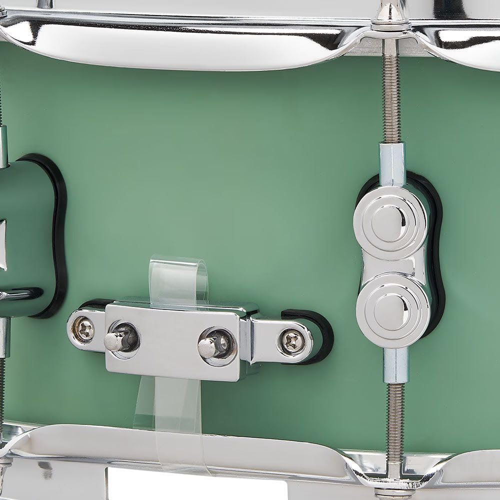 Pacific Drums Concept Maple Snare 14"x5.5" – Fusto In Acero Europeo 10 Strati, Hardware DW E Pelli Remo, Finitura Seafoam Satinata