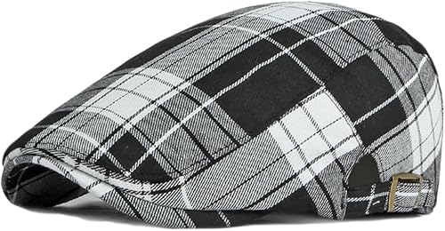 Miniatura 10 de Qianuer Newsboy Sombreros ajustables Ivy Flat Cap Gatsby Cabbie Driving Hat para hombres y mujeres