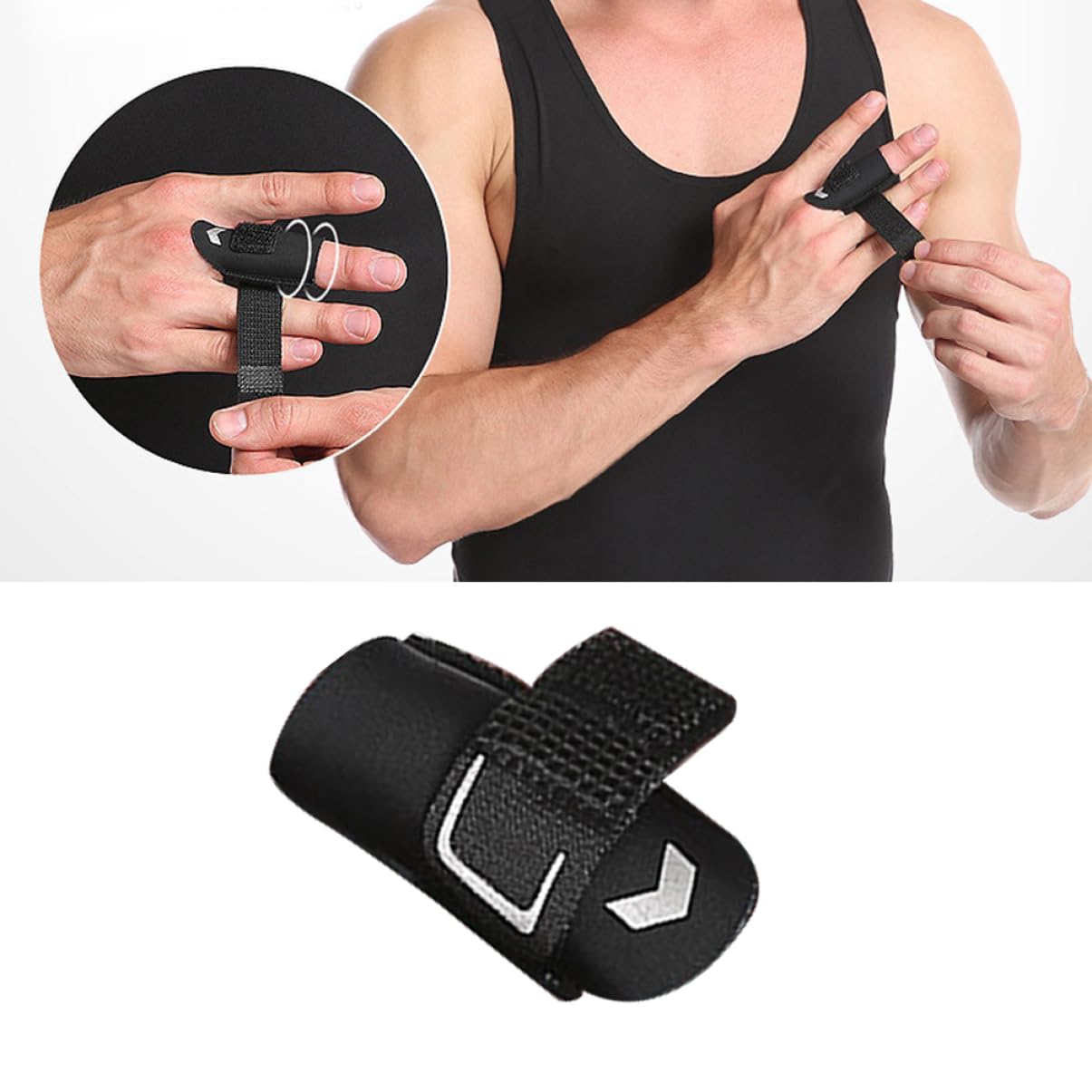 BESTYASH Finger Guard Protector Flexible Support for Outdoor Sports Black for Volleyball Basketball Lightweight Breathable Design Durable Finger Cover