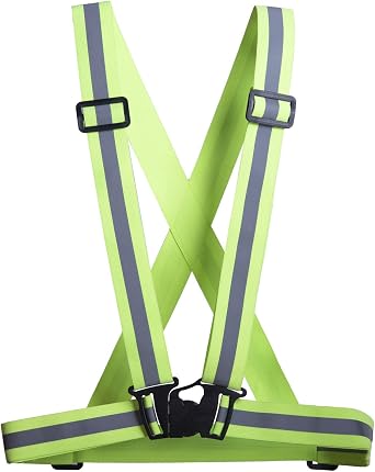 JORESTECH Hi Visibility Reflective Vest Safety Belt Running Walking Cycling Biking
