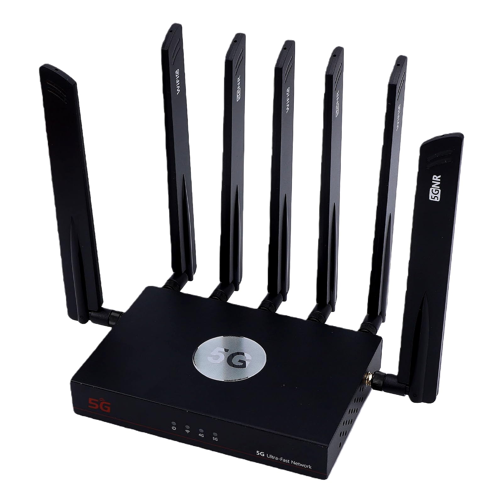 Gugxiom Router 5G Dual SIM AX3000 5G NR SA NSA z Chipem IPQ5018 2, WAN i Porty Gigabit LAN, Router WiFi 6 CPE Dwuzakresowy Zasięg Siatki do Strumieniowego Przesyłania Danych w Biurze (wtyczka UE)
