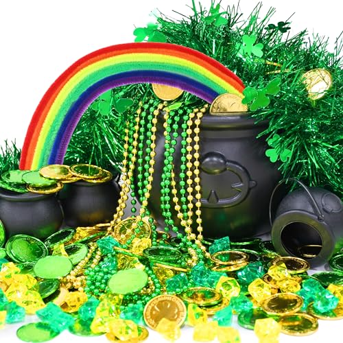 Opiniones y reviews de San plastico - los más vendidos. 37 Seifar - Juego de 329 unidades de caldero para el día de San Patricio, piedras preciosas de trébol de plástico, collares con abalorio, limpiador de tuberías, guirnaldas de...