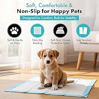 Vista 4 de TBM Puppy Pads 100 Count - 23.6" x 23.6" - Super Absorbent Pee Pads for Dogs - Premium Leak-Proof - Pets Potty Training Essentials - Disposable