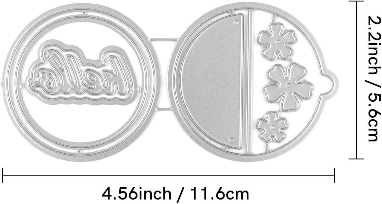 Briartw Hello Ball Cutting Dies for Making Shaker Cards & 3D Pop-Up Crafts - Compatible with Honeycomb Paper Pads, Paper Crafts,Perfect for DIY Scrapbooking, Birthday Cards, School Projects