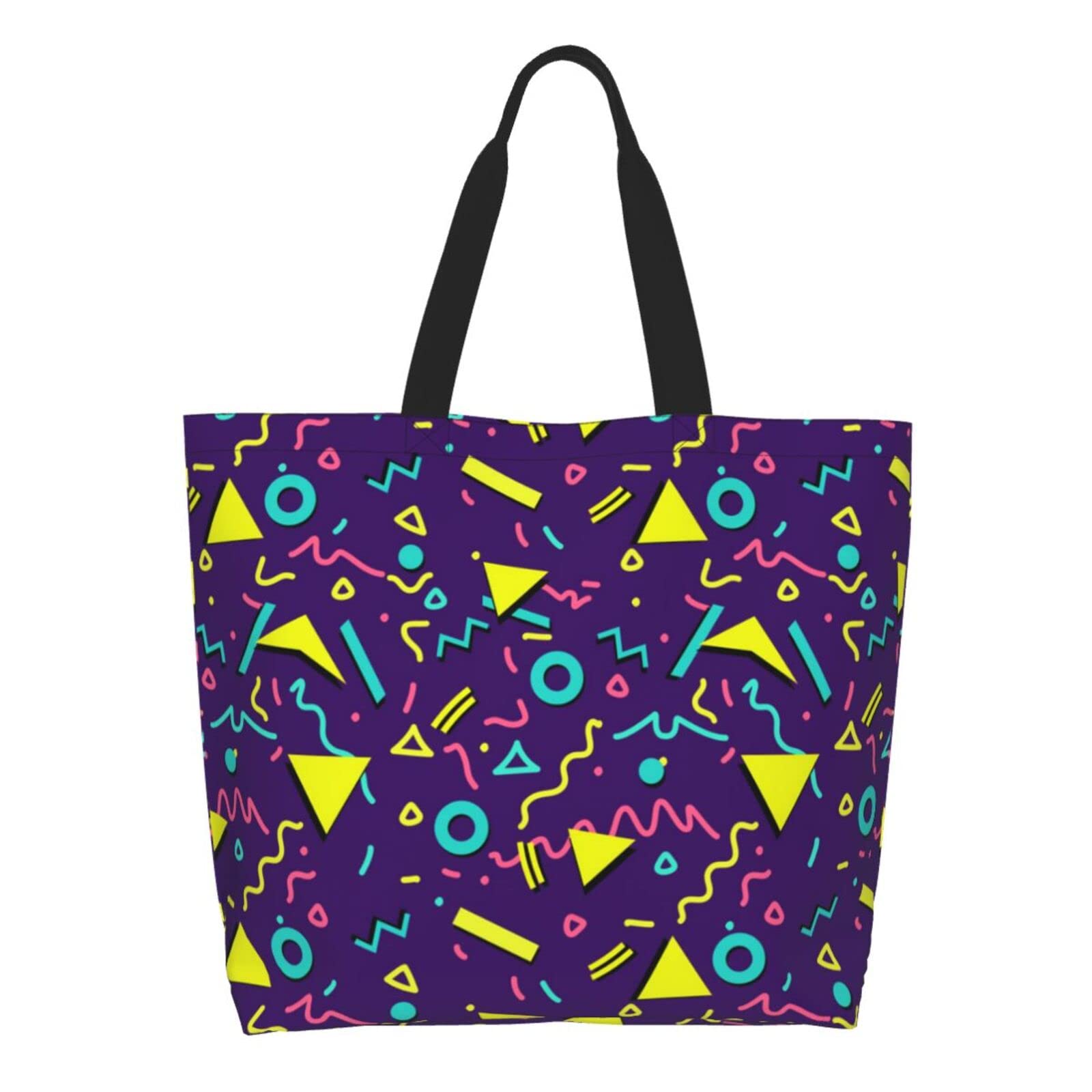 JIW Iaa Tote Bag for Women Sorority Gifts Beach Bag Reusable Casual Handbag Purse Foldable Shoulder Bag for Travel Shopping