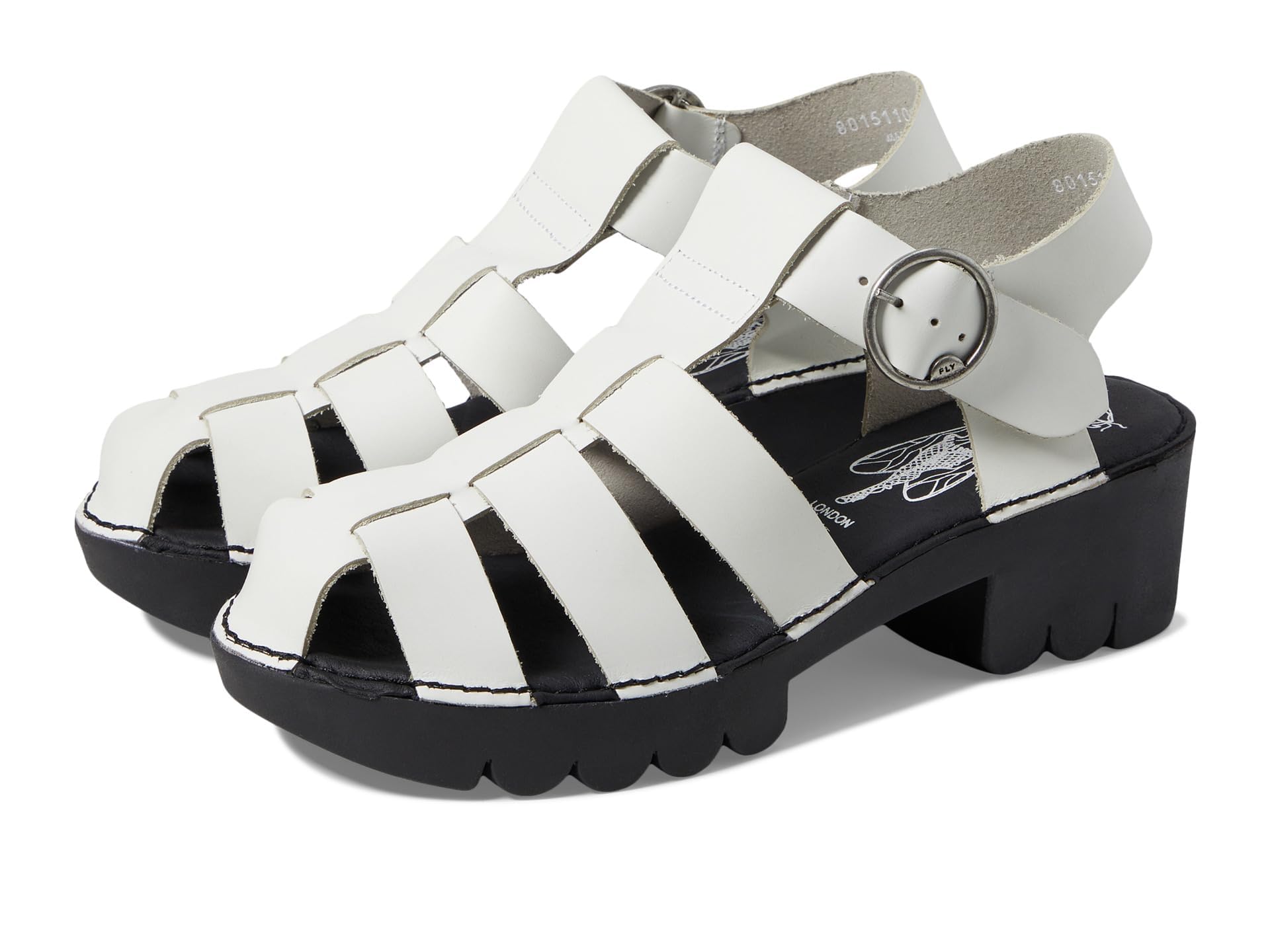 Fly London Women's EMME511FLY Sandal, OFFWHITE, 4 UK