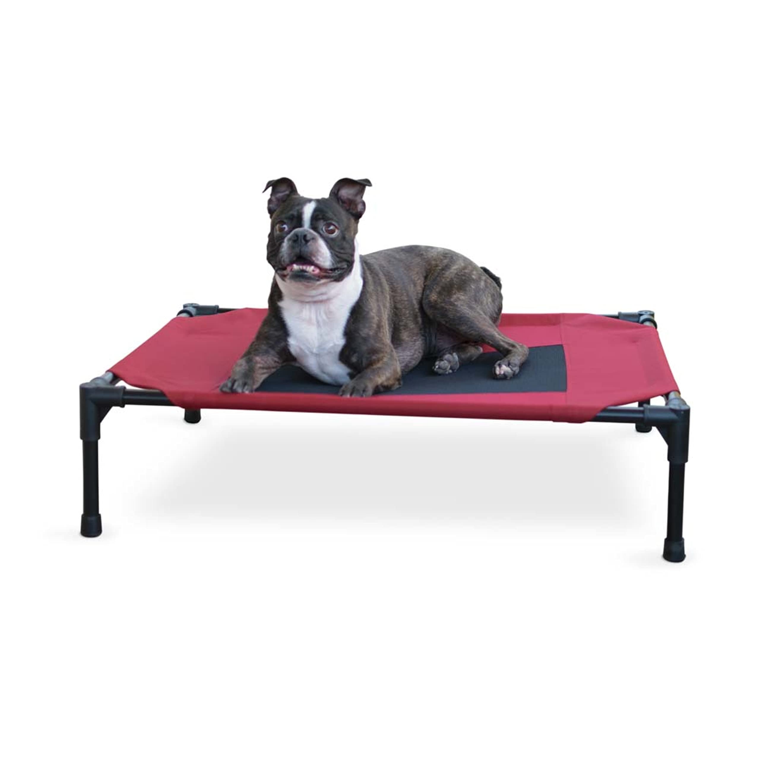 See full amazon price history chart for K&H Pet Products Cooling Elevated Dog Bed Outdoor Raised Dog Bed with Washable Breathable Mesh, Dog Cot Bed No-Slip Rubber Feet, Portable Dog Cot Indoor Outdoor Dog Bed, Medium Red/Black Mesh K&H Pet Products Cooling Elevated Dog Bed Outdoor Raised Dog Bed with Washable Breathable Mesh, Dog Cot Bed No-Slip Rubber Feet, Portable Dog Cot Indoor Outdoor Dog Bed, Medium Red/Black Mesh (B076D9299D) Amazon Price History, Amazon Price Tracker