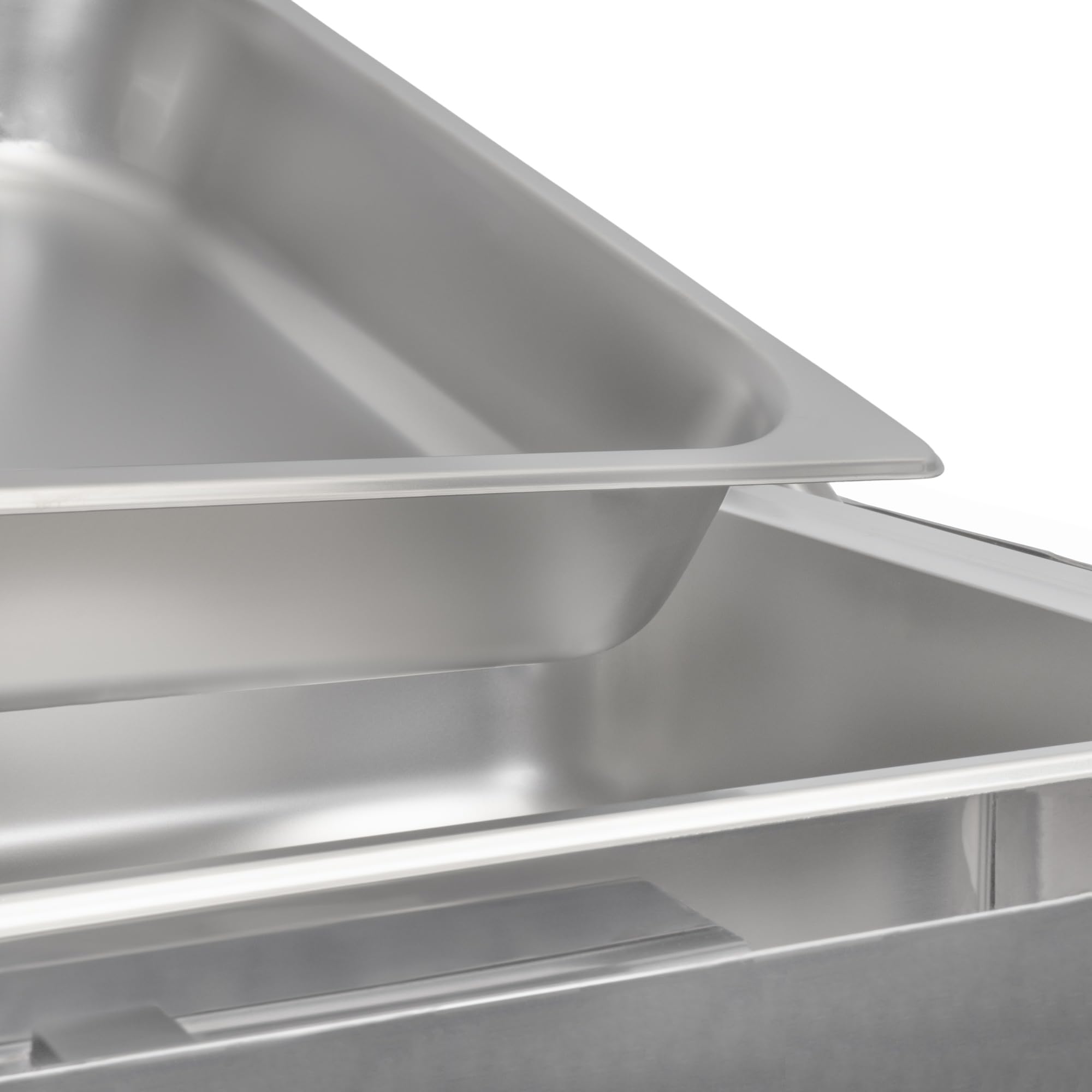 Mahlzeit Edelstahl Chafing Dish mit Rolltop 8 Liter | Speisenwärmer, Wärmebehälter, Bain Marie Rechaud | Warmhaltebehälter Essen, Chafing Dishes für Buffet Catering Gastro und Party, GN Behälter