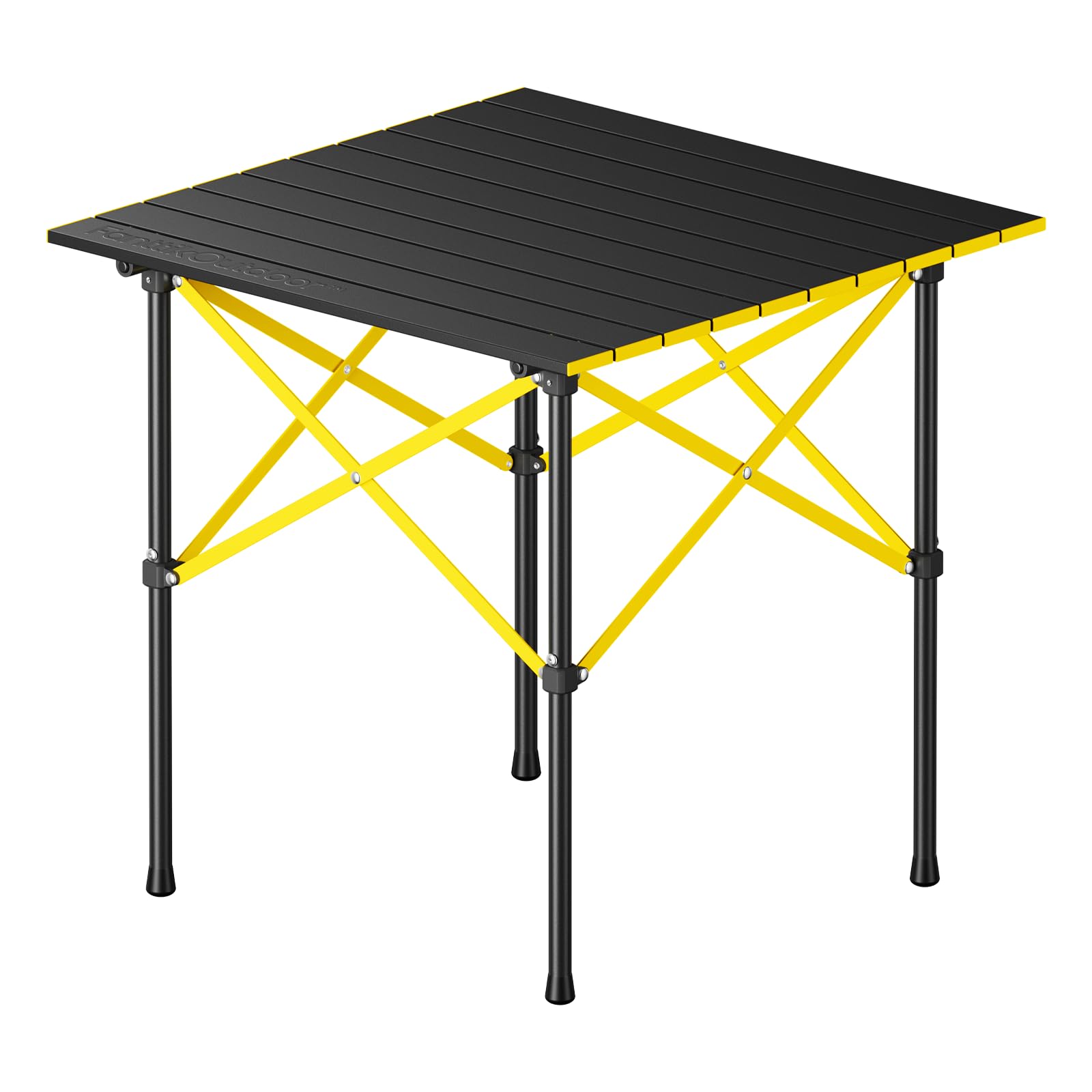 FanttikOutdoor Zeta V11 Pro Camping Table, Portable Folding Roll Up Table with Lightweight Aluminum Top &amp; Carry Bag for Camping, BBQ, Tailgating Party, Picnic, Backyard, Medium