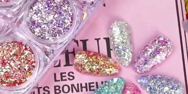 VEGCOO Glitzer-Set Für Nägel & Make-up – 36 Töpfchen, Holografisch & Fein, Für Party & DIY