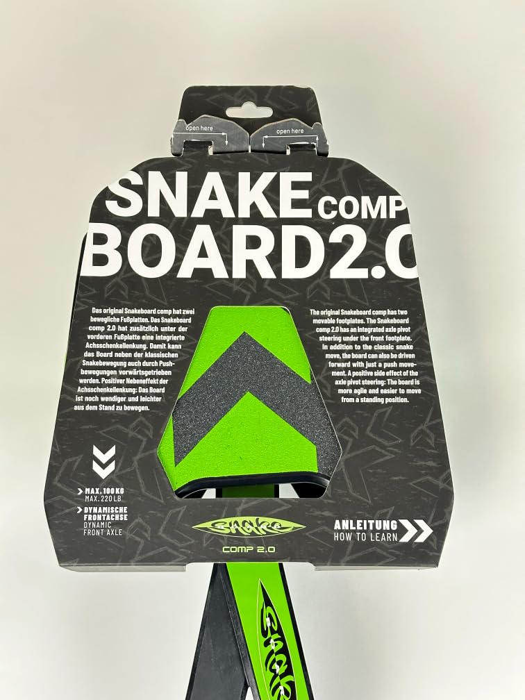 希少　snake  board スネークボード Amazon.com: Snakeboard Premium Streetboard, Black and Green, Comp