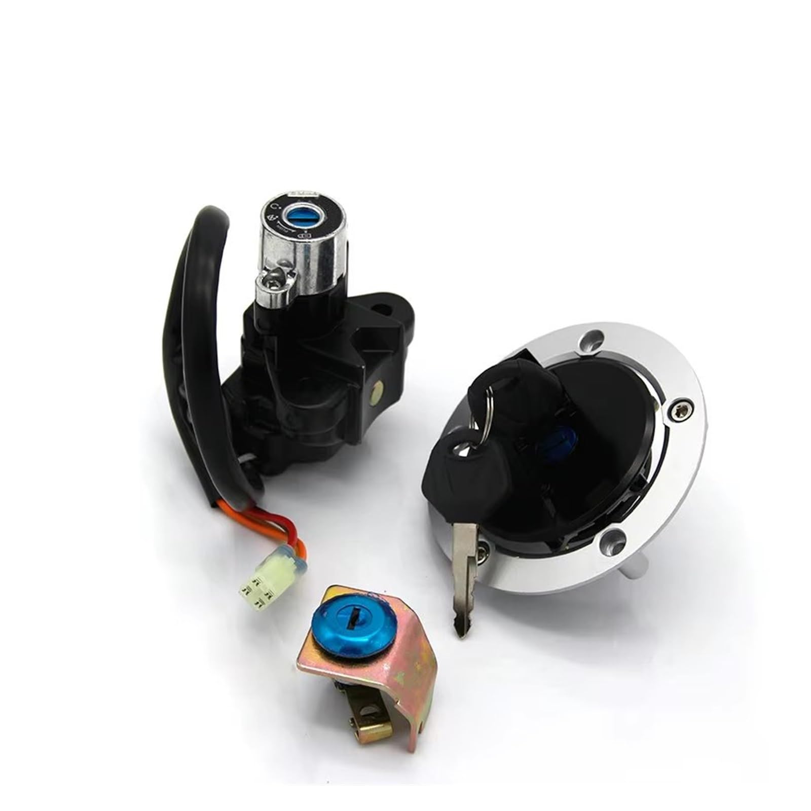 Blocchetto Accensione Moto Per Suzuki SV650 SV650A ABS SV650SF SV650S Moto Interruttore Chiave Accensione Tappo Carburante Gas Serratura Sella Kit 37000-16891