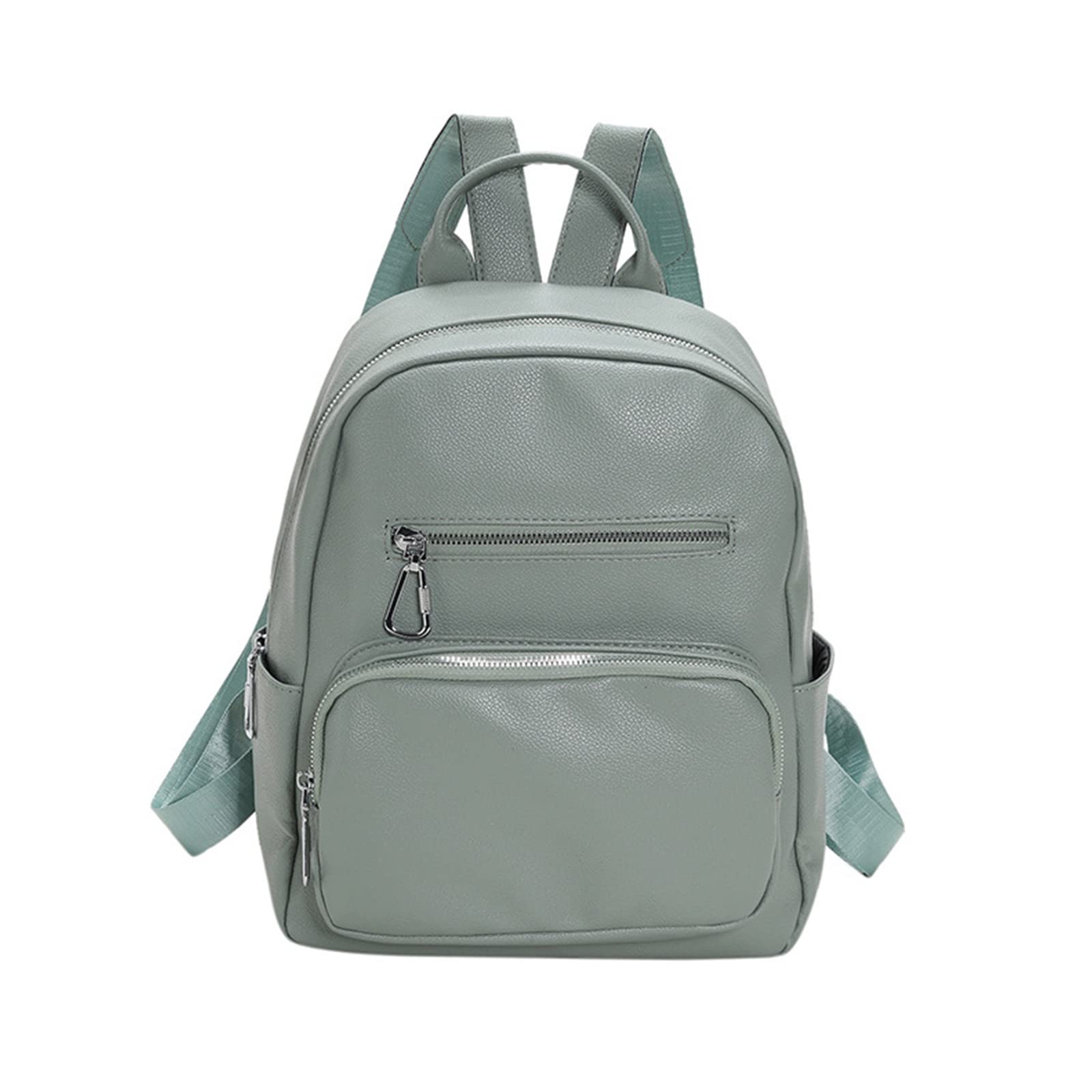 MICFENY Women PU Leather Backpack Small Backpacks Anti-Theft School Bag Girl College Daypack