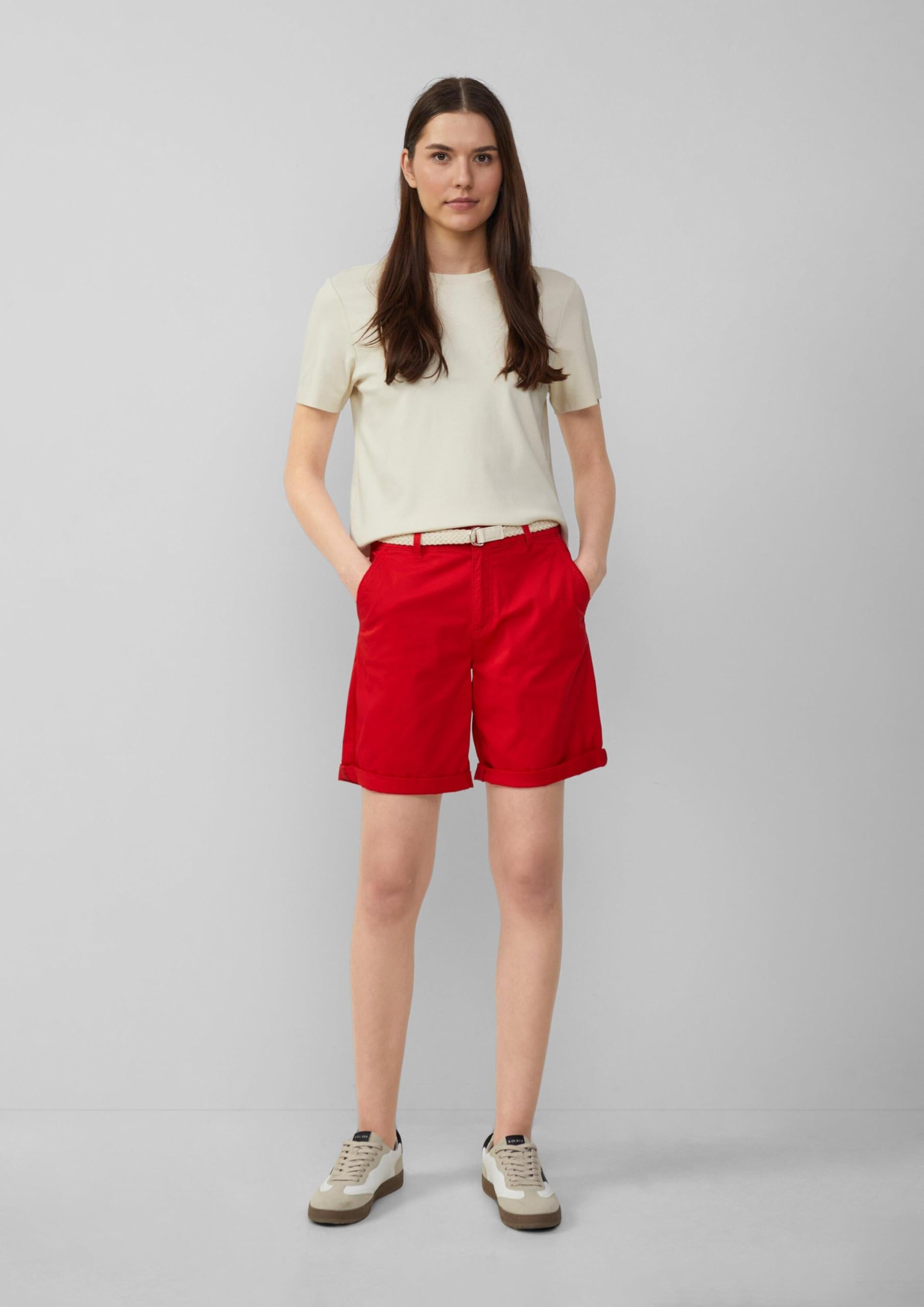s.Oliver - 2161341, Bermuda Chino con Cintura Donna