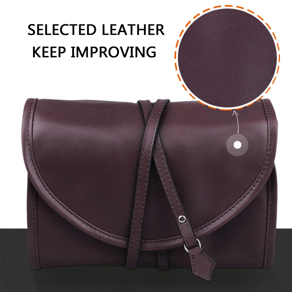 Arcadia Borsa In Pelle Marrone Portatabacco E 2 Pipe - Foto 11