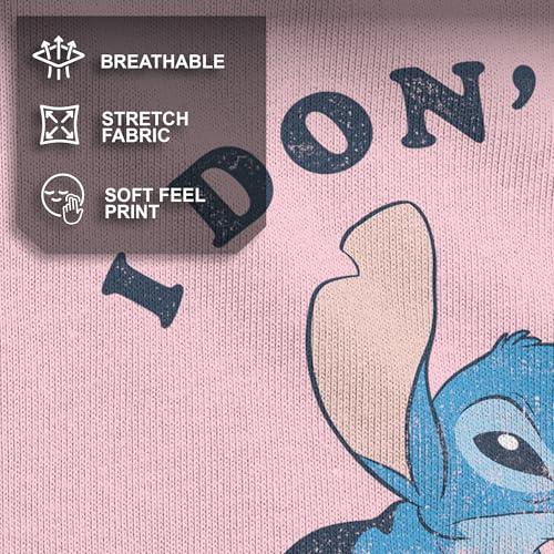 Image of Disney Girls Lilo & Stitch Stitch Mornings Girl's Solid Crew Tee