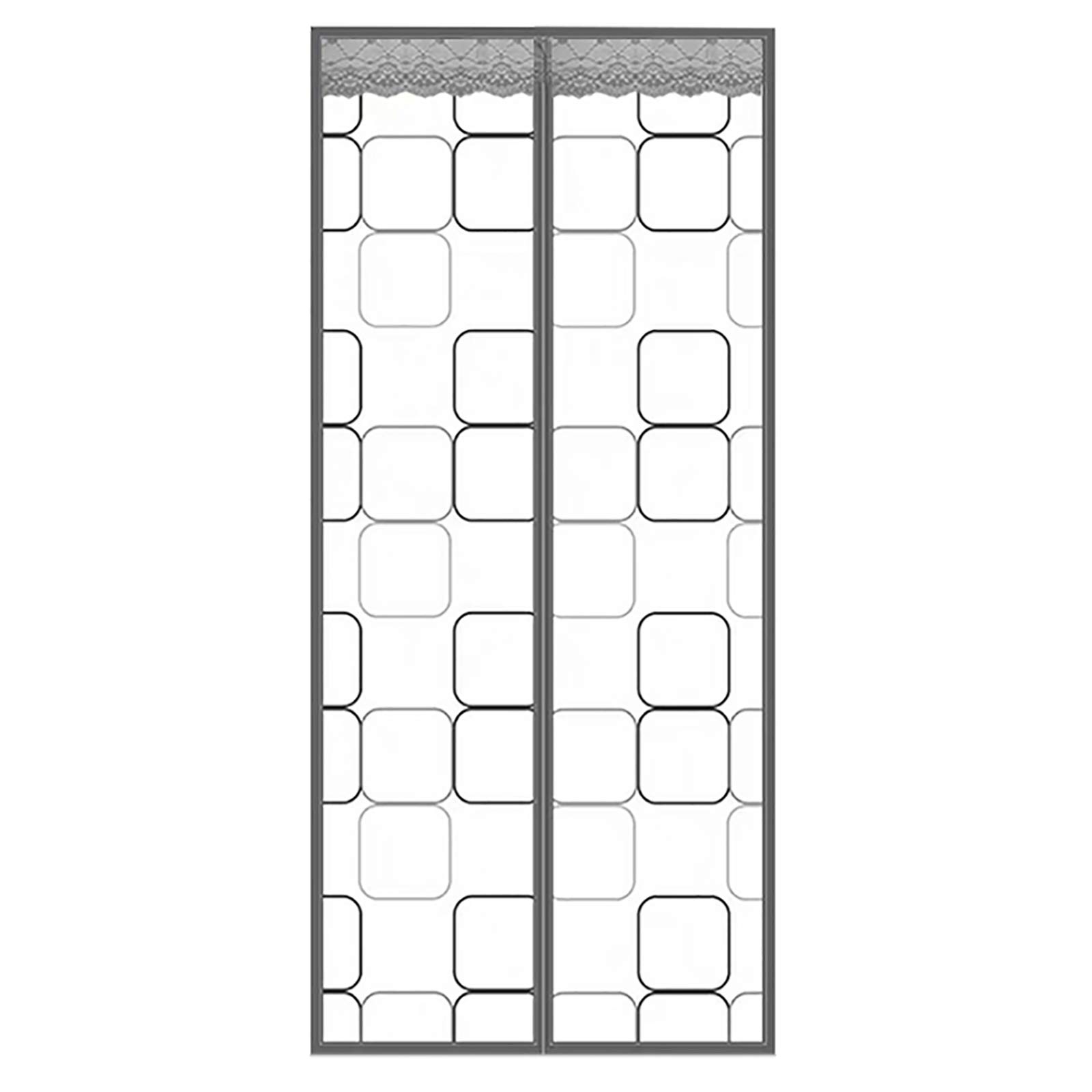Warm Windproof Door Curtain, Insulation Windproof Thermal Curtains Folding Doors Internal Auto Closer, for Air Conditioner Heater Room/Kitchen -A-85x210CM