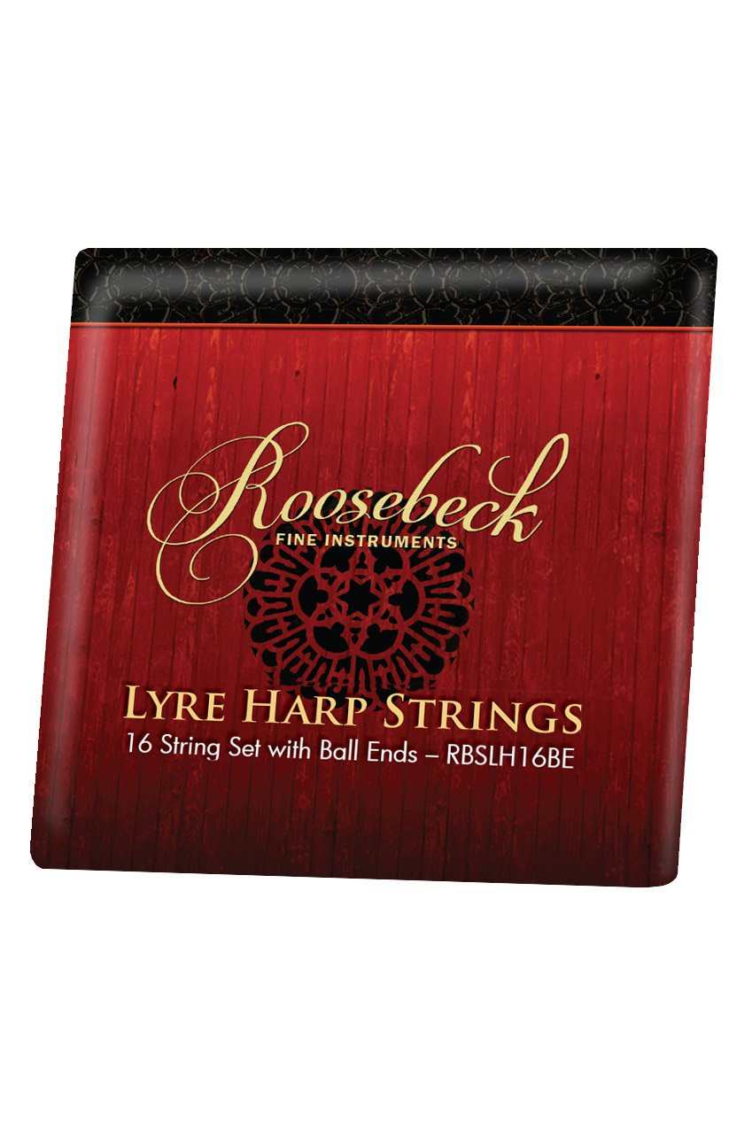 Roosebeck Lyre Harfe Set mit 16 Saiten, Kugelkopf