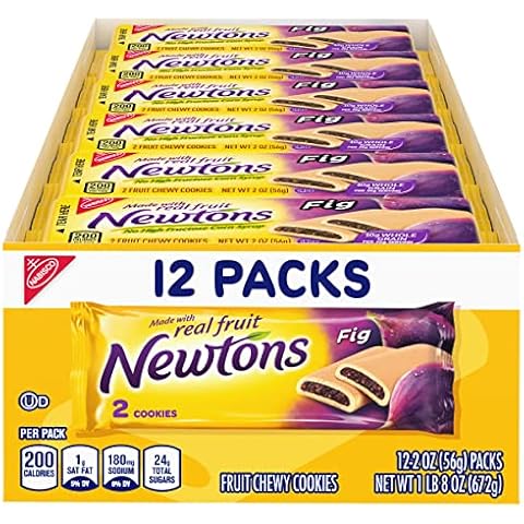 Newtons Soft & Fruit Chewy Cookies, (2 Cookies Per Pack) Fig, 24 Oz (Pack of 12) Cover