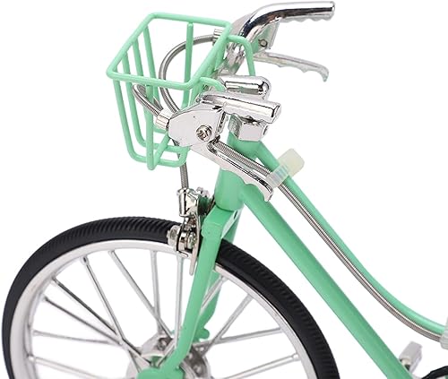 Miniatura 8 de Modelo de bicicleta de metal, mini figuras de bicicleta de dedo de escritorio, juguete en miniatura, retro, mini modelo, bicicleta, adornos de