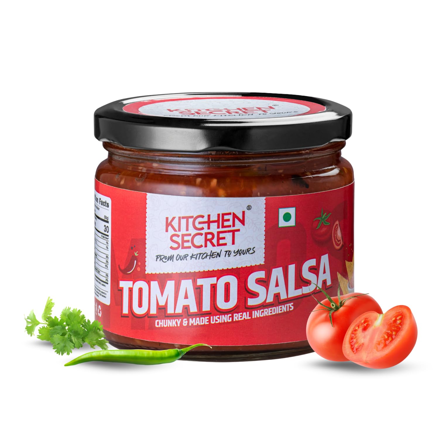 Kitchen Secret Salsa Combo – Tomato, Pineapple & Spicy Jalapeño Salsa – Made with Real Ingredients, No Added Preservatives – Fresh Dip & Topping for Chips, Tacos & Nachos Party Snack – Pack of 3 900g - Image 8 thumbnail