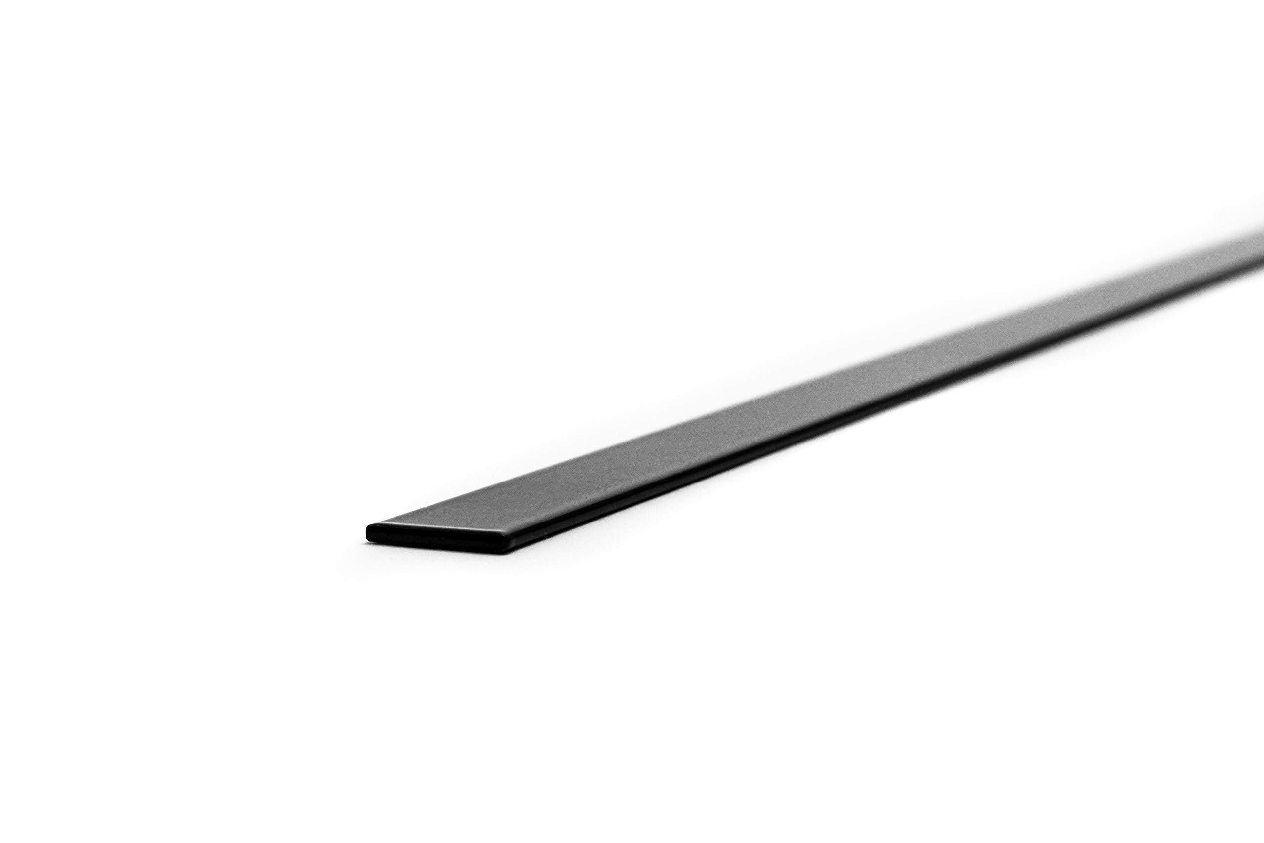 Profil Plat En Aluminium 30x2 Mm (laqué RAL 9005 "noir Intense" Mat, Longueur 2000 Mm