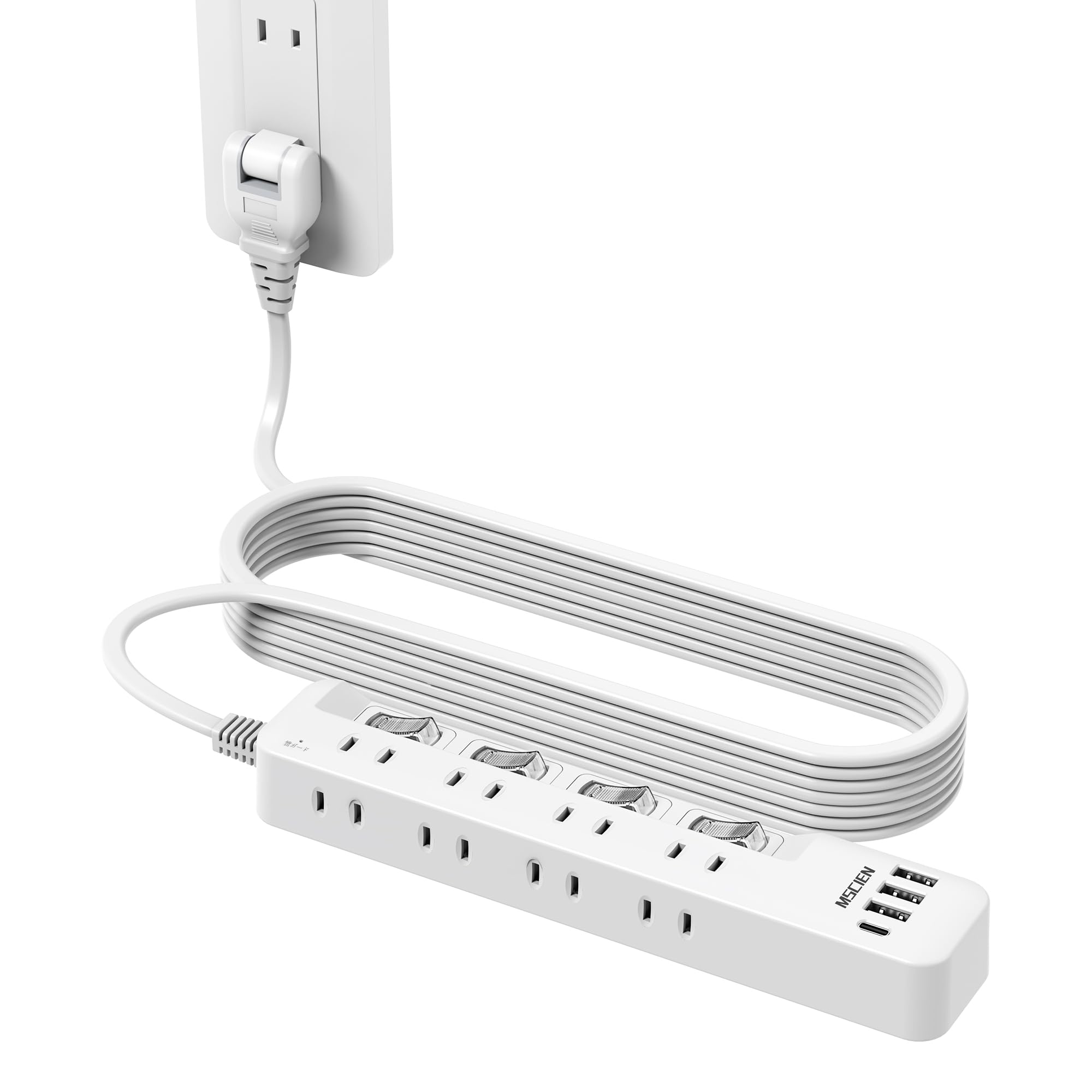 Amazon.co.jp: Mscien 電源タップ usb付き 8個AC口 1個usbc 3個usba