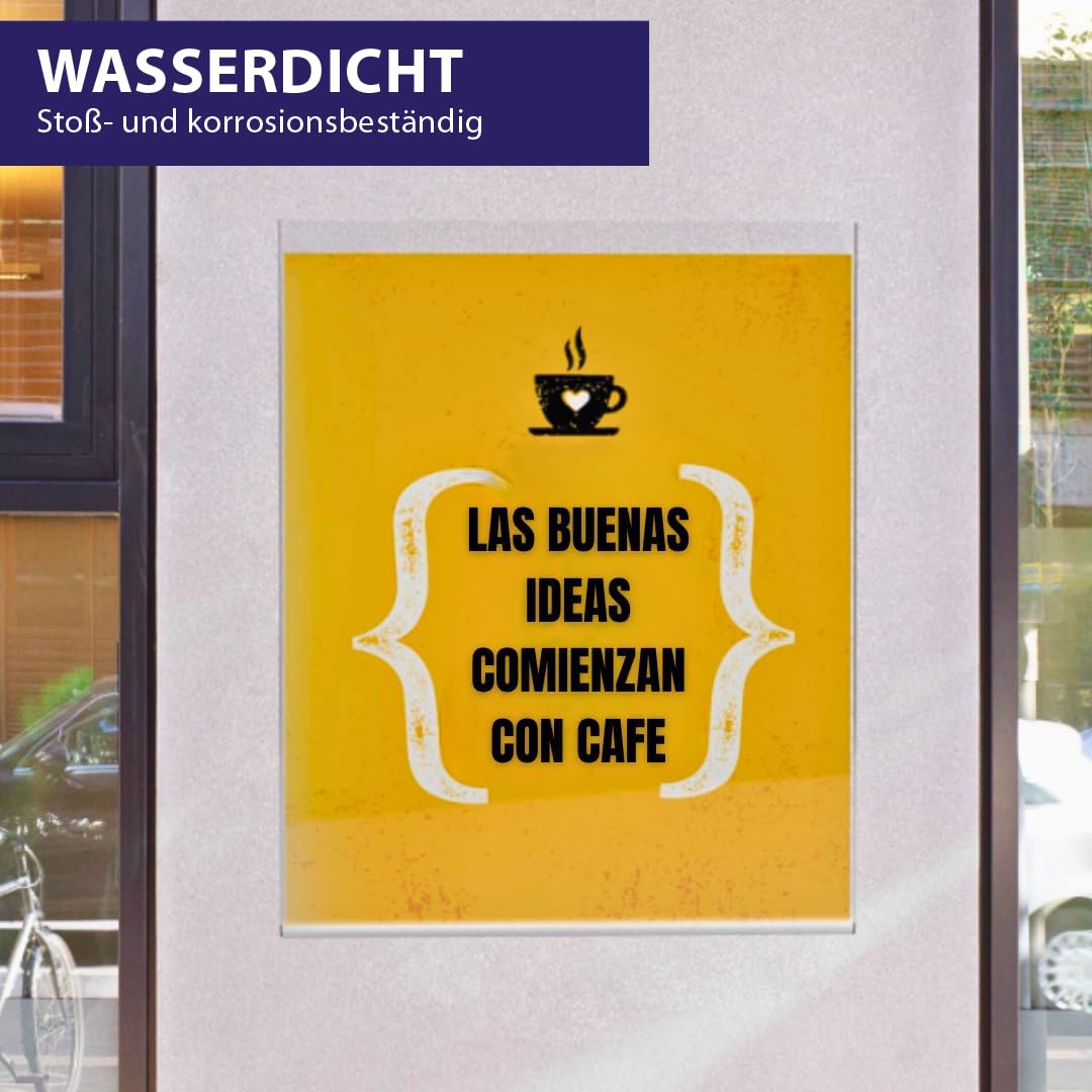 GOYAPRINT Packung 10 Stück Selbstklebend Wandhalterung für Dokumente, Wandhalter für Prospekte, Plakathalterung, Plakatwand, Plakatdisplay Ideal für Geschäfte und Büros (10 Stück)