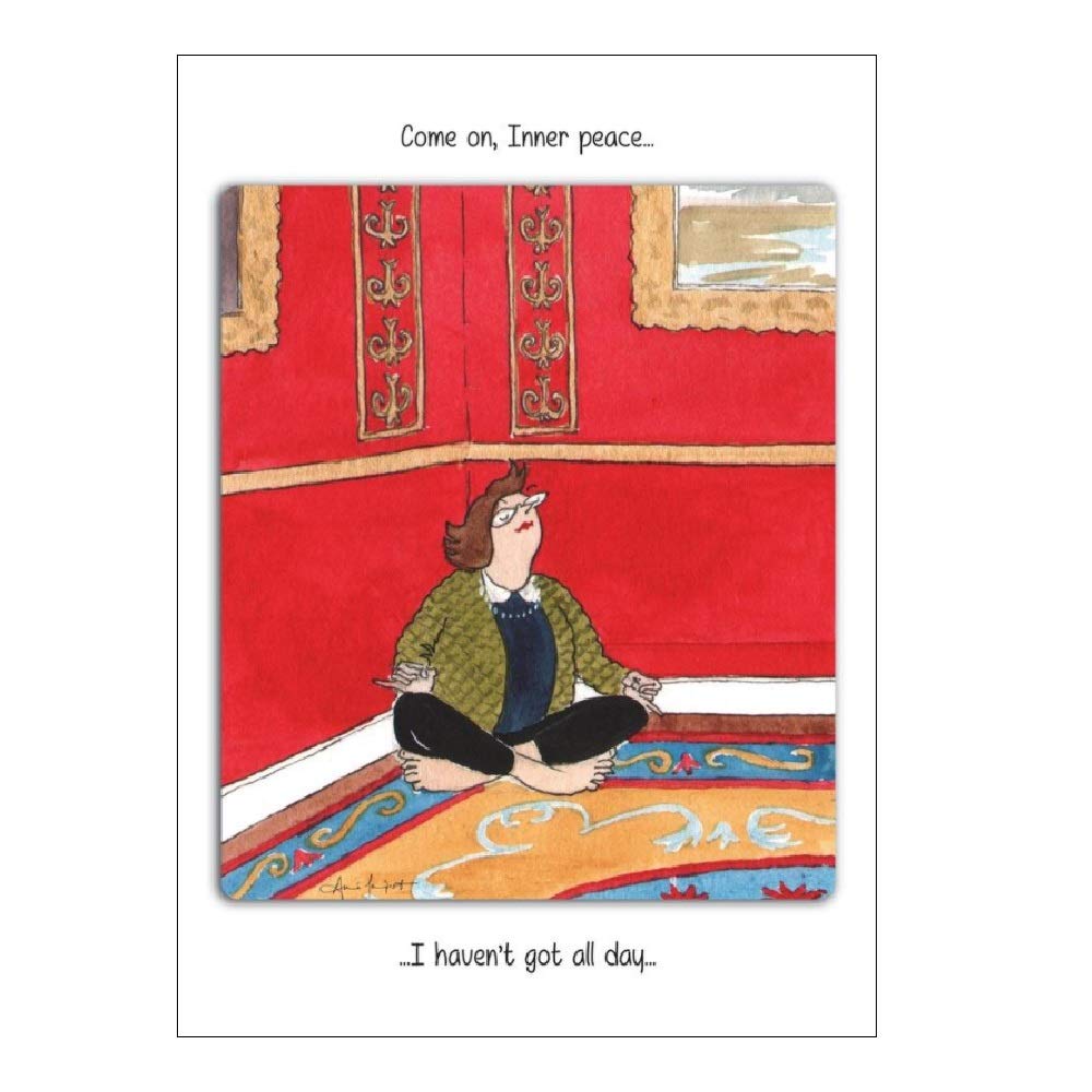 Humorous Greeting Card (PHB1666) Blank/Birthday - Inner Peace - From The Tottering-By-Gently Range.