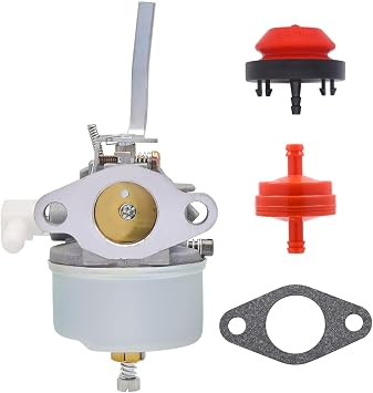632114 Carburetor for Tecumseh H35 4-Cycle Horizontal Engine with Fuel Filter & Primer Bulb