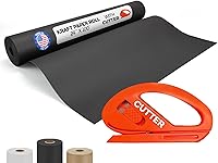 Vista 52 de Rollo de papel kraft amarillo de 36" x 1200" (100 pies) con cortador - Papel de regalo hecho en EE. UU. para embalaje, mudanza, envío