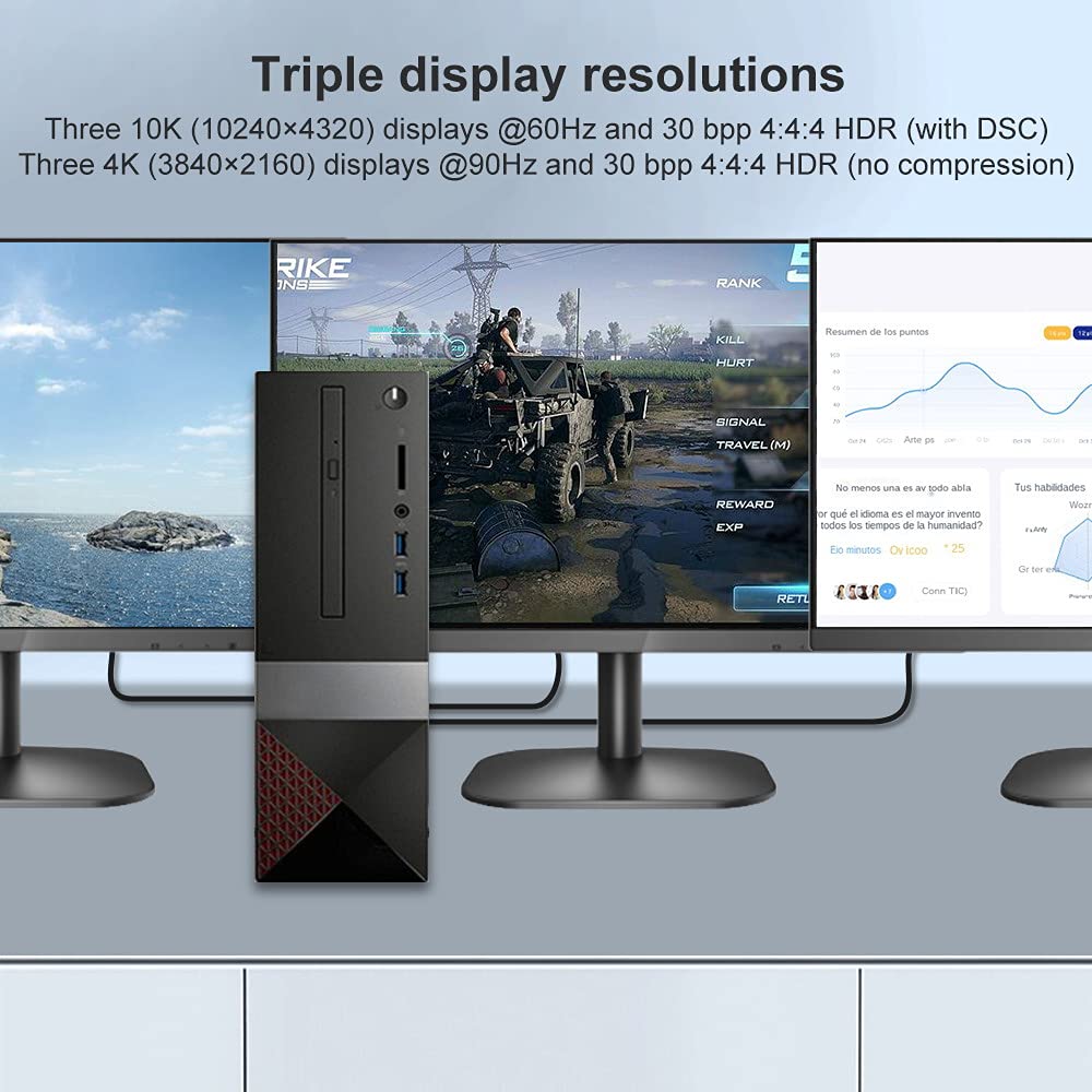 Câble DisplayPort 2.0 DP vers DP 16 K 60 Hz Ultra HD UHD DP 1.4 8 K 120 Hz pour PC, ordinateur portable, TV, 2 m