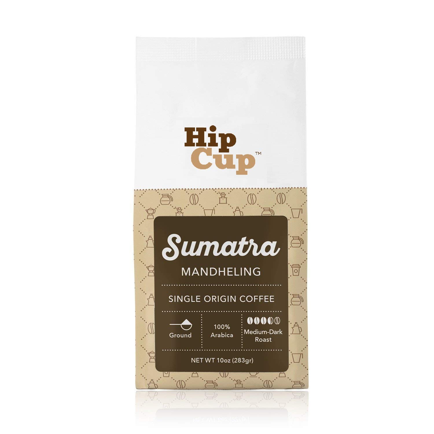 HipCup Sumatra Coffee, Dark Roast, Ground - 10 oz