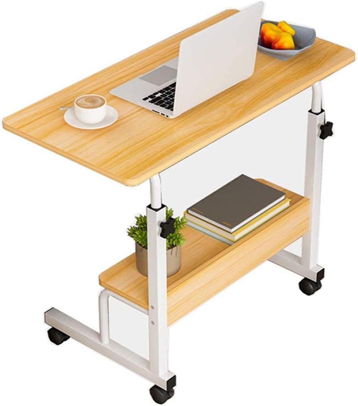 Laptop Computer Stands Mobile Desk Mobile Laptop Desk Cart Height Adjustable Rolling Desk Laptop Desk Stand Bed Table