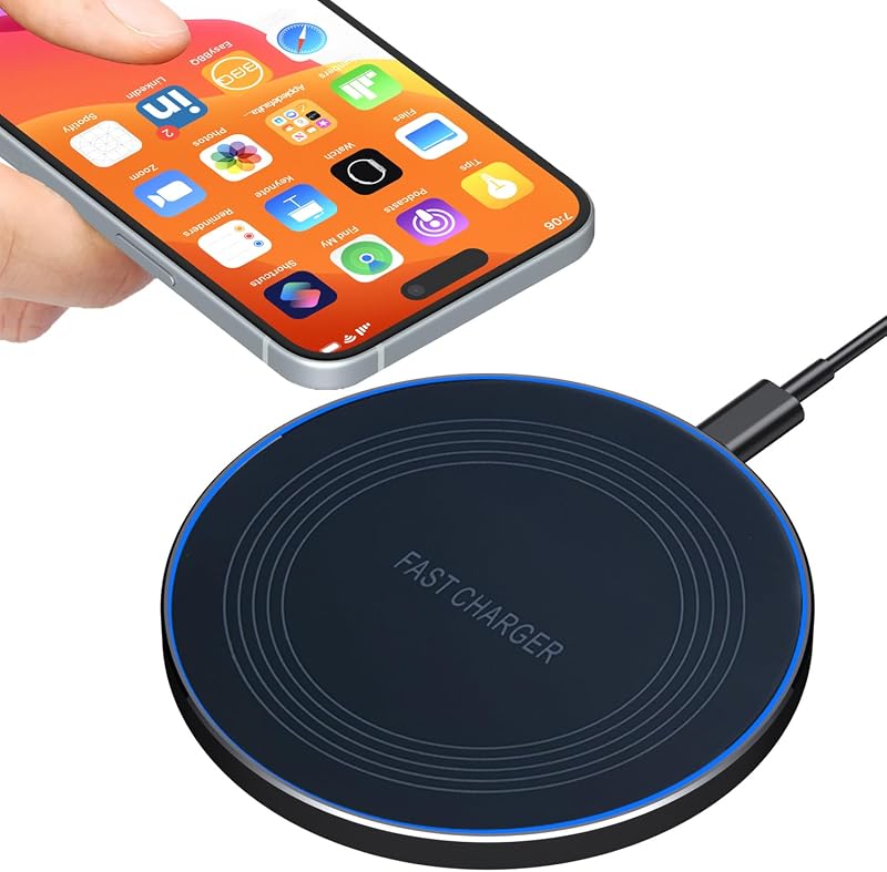 HONGYEE 20W Vezeték Nélküli Gyorstöltő Állomás - Indukciós Töltőpad iPhone 16/15/14/13/12, Samsung Galaxy S24/S23/S22/S21 Készülékekhez