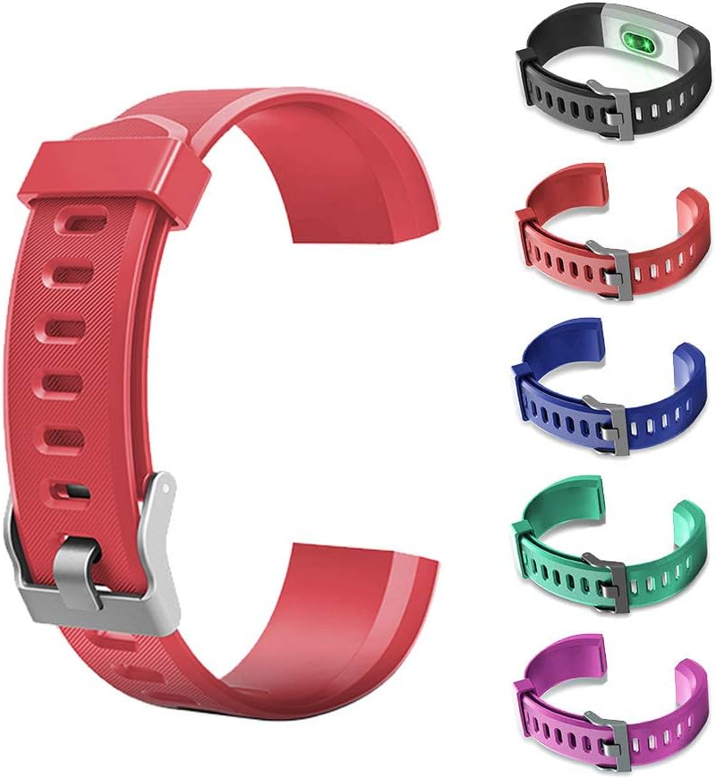 Replacement Bands, Adjustable Colorful Watchband Accessory for ID115Plus HR Smart Watch Fitness Tracker