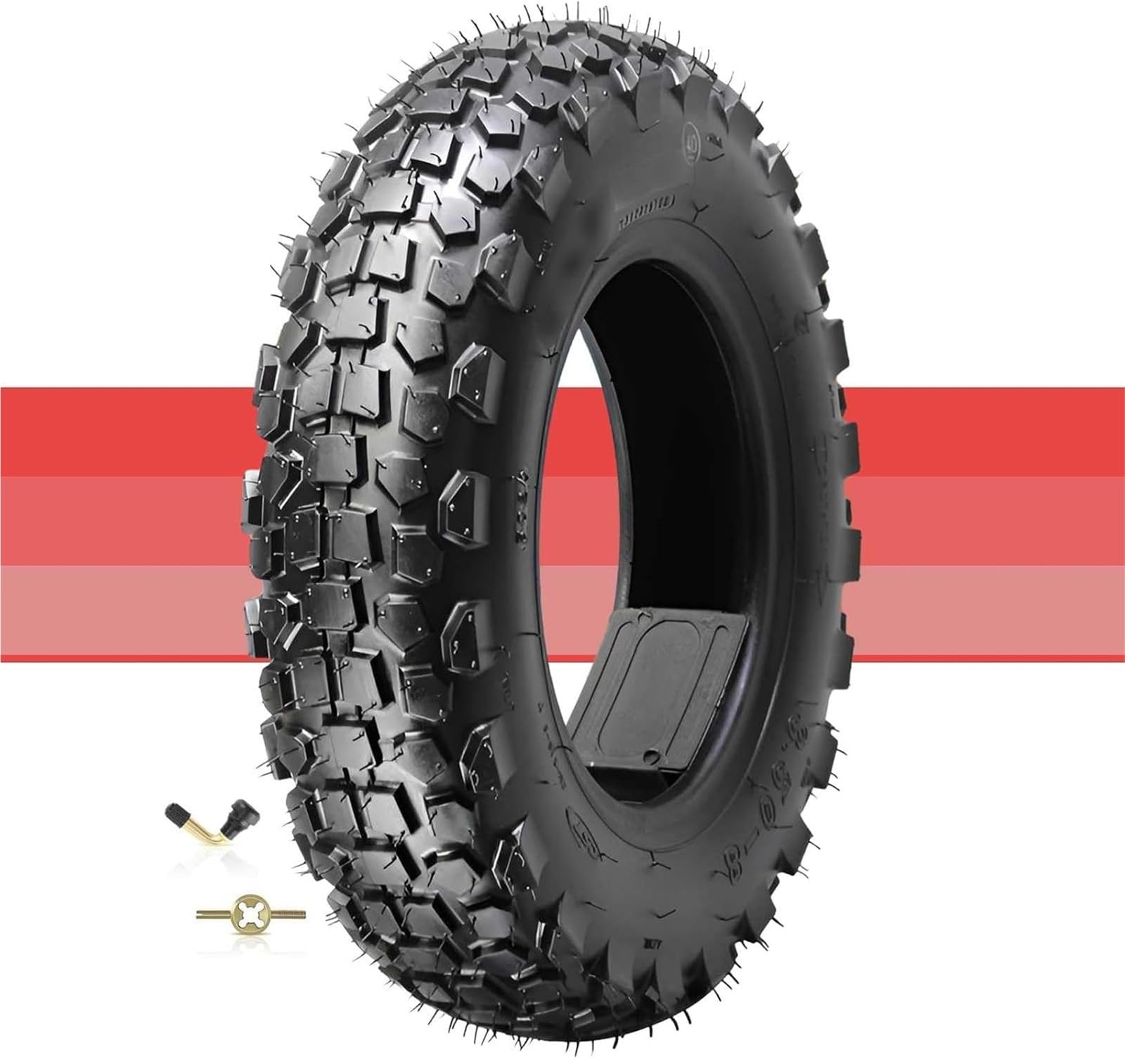 3.50-8 Opona Bez Dętka | Opona Odporna na Przebicia do Hulajnogi, Wzór Terenowy i Off-Road, Wytrzymała dla Elektrycznych i Rehabilitacyjnych Hulajnóg