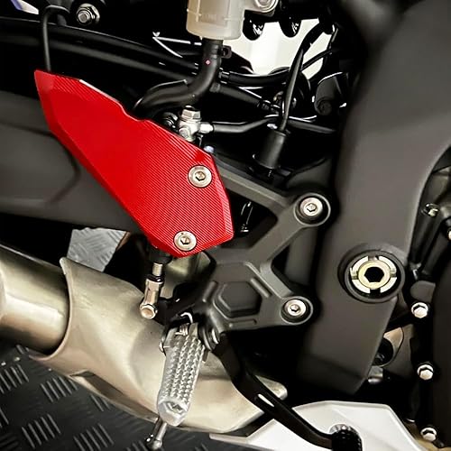 Miniatura 3 de Juego de reposapiés delantero para motociclista, protector de placas de talón (para vehículo Kawasaki) Ninja ZX-4R ZX-4RR ZX-25R (negro)