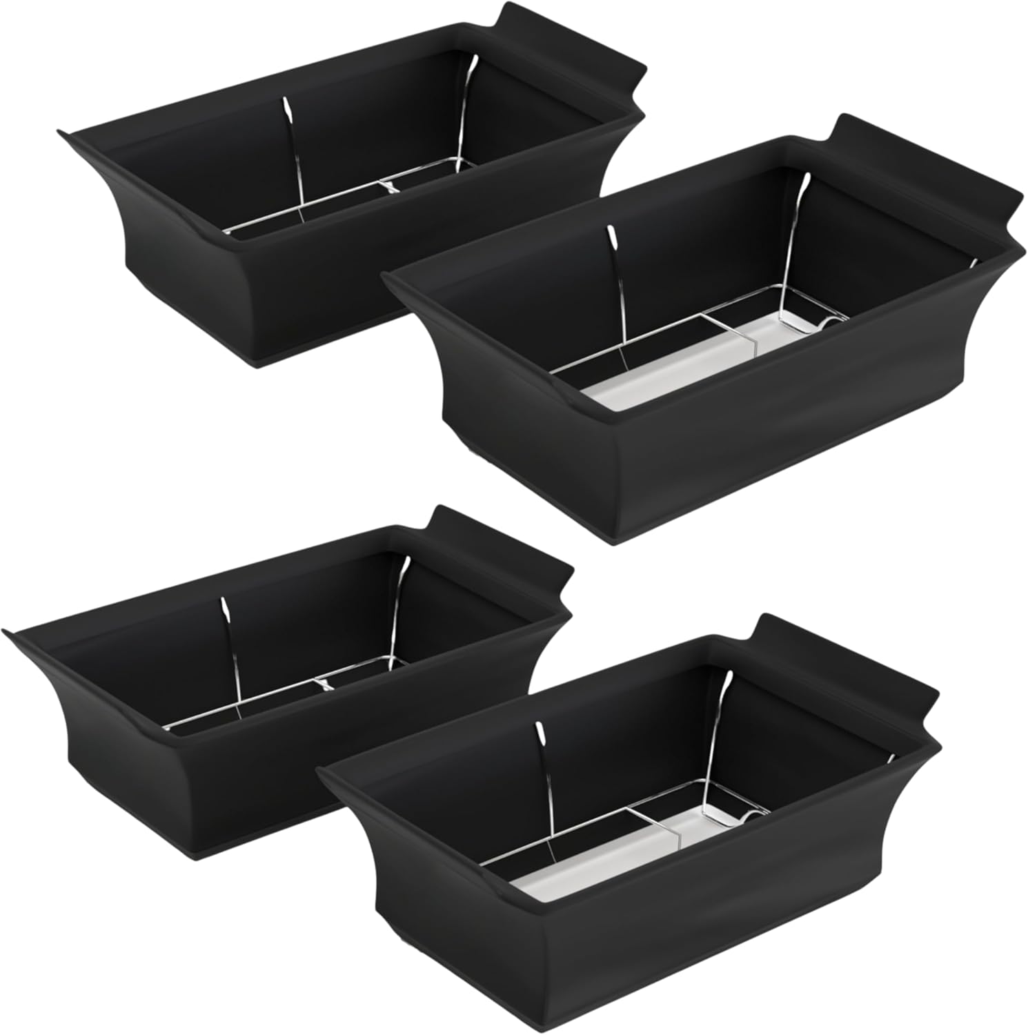 4 Pack - Brooklyntrend Chafer Wind Guard, Chafing Dish Wind Guard, Handle Covered Chafing Dish Shiel, Decorative Cover over Chafer Dish (black)
