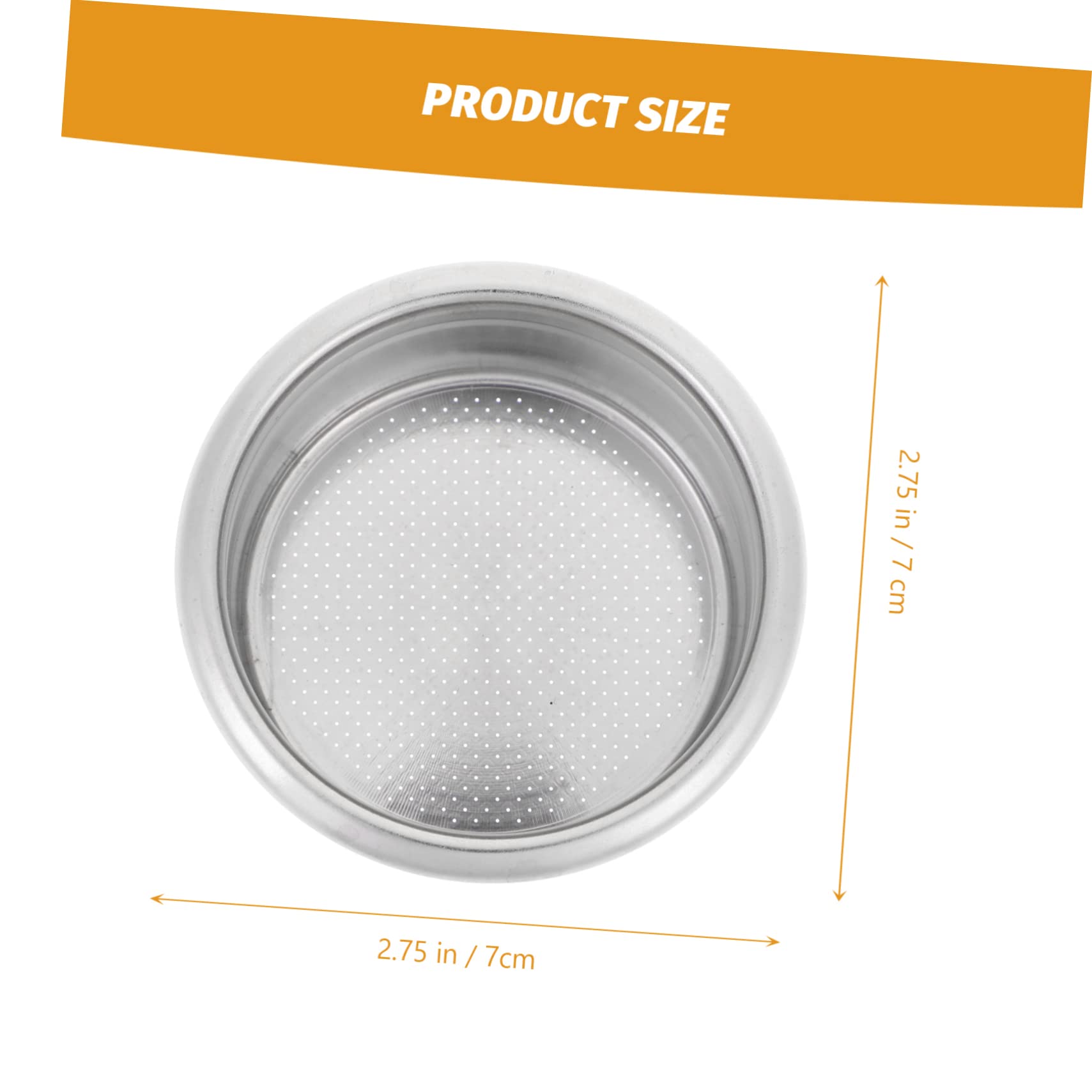 STOBAZA Stainless Funnel Single Coffee Filter for Espresso Brewing Strainer for Home Use Easy to Clean